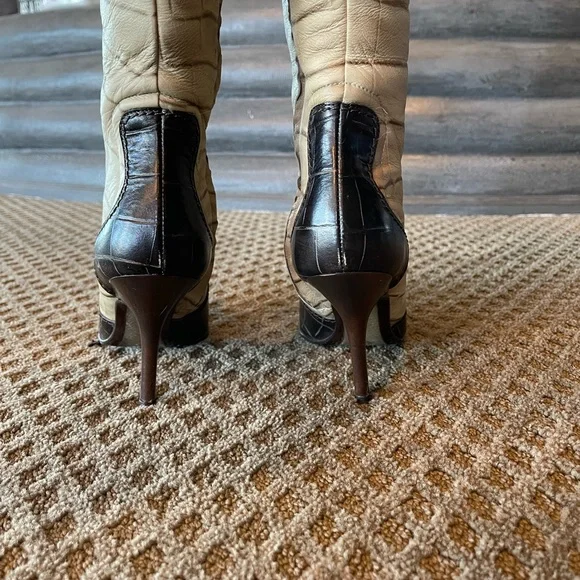 Vicini Fur Lined Embossed Boots - Picture 9 of 11